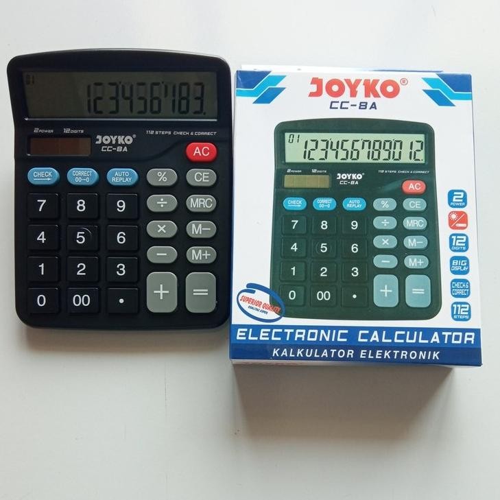 

Joyko Calculator Cc-8A 2 Power 12 Digits [ 1 Pcs ]