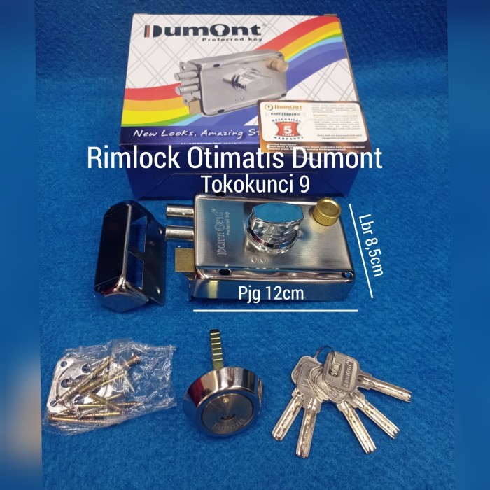 Rim Lock Dumont Grendel Pintu Pagar Dumont Stainless