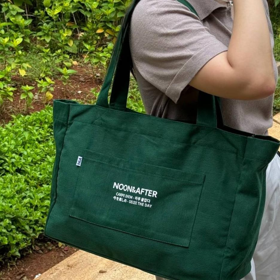 N&A - Downtown Tote Bag - Tote Bag Unisex / Tote Bag Wanita / Tas Kanvas / Tote Bag Pria / Tas Kain