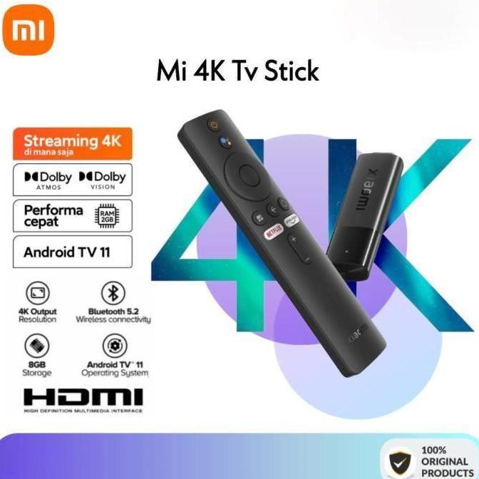 STB TV Stick 4K Android 11 Smart Tv Dongle HDMI Dolby - 4K VERSION