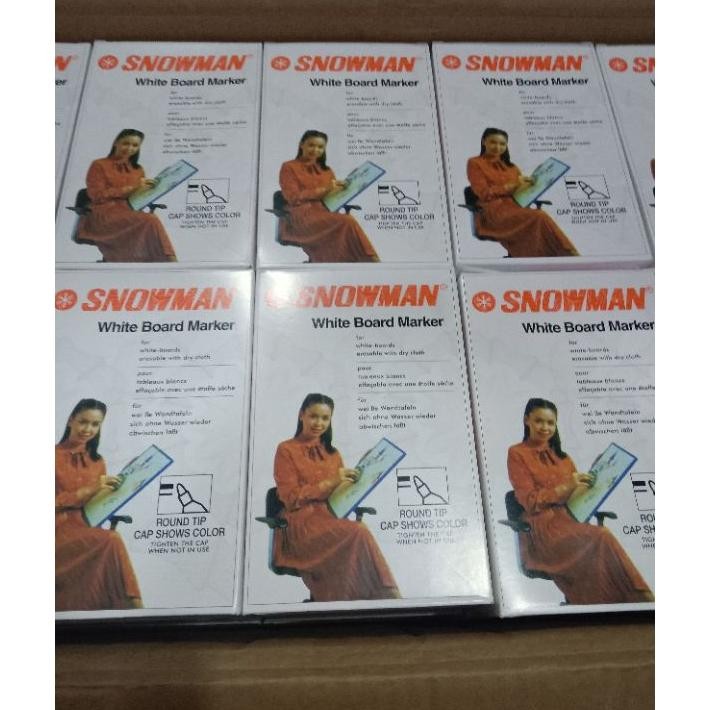 

Spidol Snowman Whiteboard Bg12 Harga Perdus, 1Kotak Isi12Pcs 1 Dus Ad 60Kotak Warnahitam