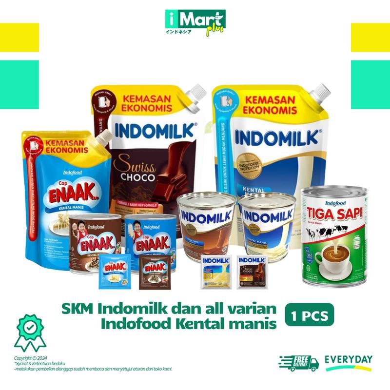 

Indomilk Susu Kental Manis SKM All Varian - Kue Pencuci Mulut Gula Murni Sapi, Sehat Baking Kaleng Food Makanan Minuman Kuah Etawa Selai Jus French tiga sapi Maryam Fat Platinum