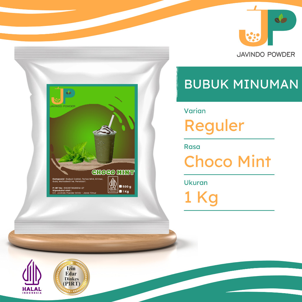 

JAVINDO Bubuk Minuman Reguler Rasa Choco Mint / Cokelat Mint 1 Kg Javindo Powder