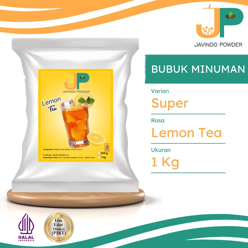 

JAVINDO Bubuk Minuman Super Rasa Lemon Tea / Teh Lemon 1 Kg Javindo Powder