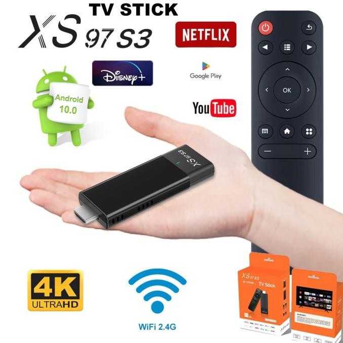 TV STICK XS97 S3 Android 10.0 4K HD Stick Smart Digital TV Converter