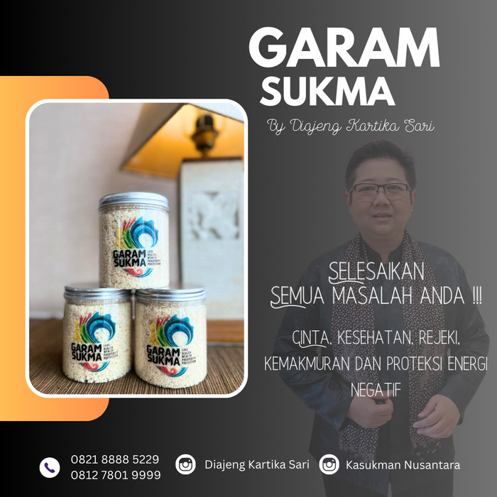 Garam Sukma - Garam Mandi Garam Tabur - Proteksi Energi Negatif Ruwatan - 450 gram