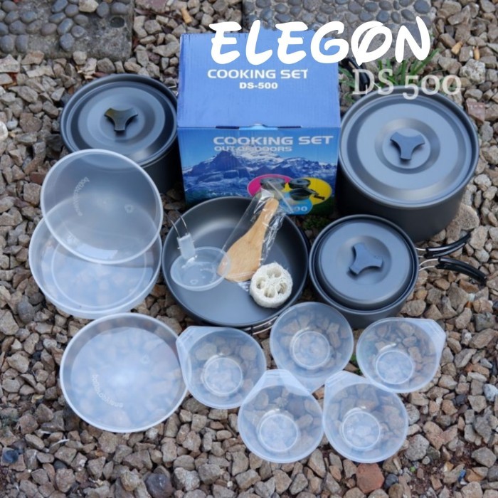 Cooking Set Ds700 Peralatan Masak Camping Nesting Ds 700 For 7-8org