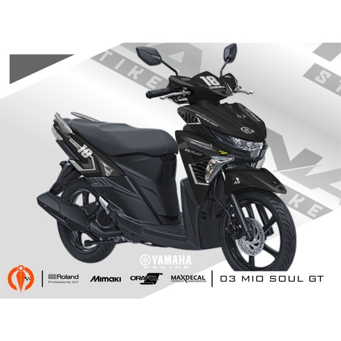 Decal Mio Soul Gt 125 Full Body, Sticker Mio Soul Gt 125