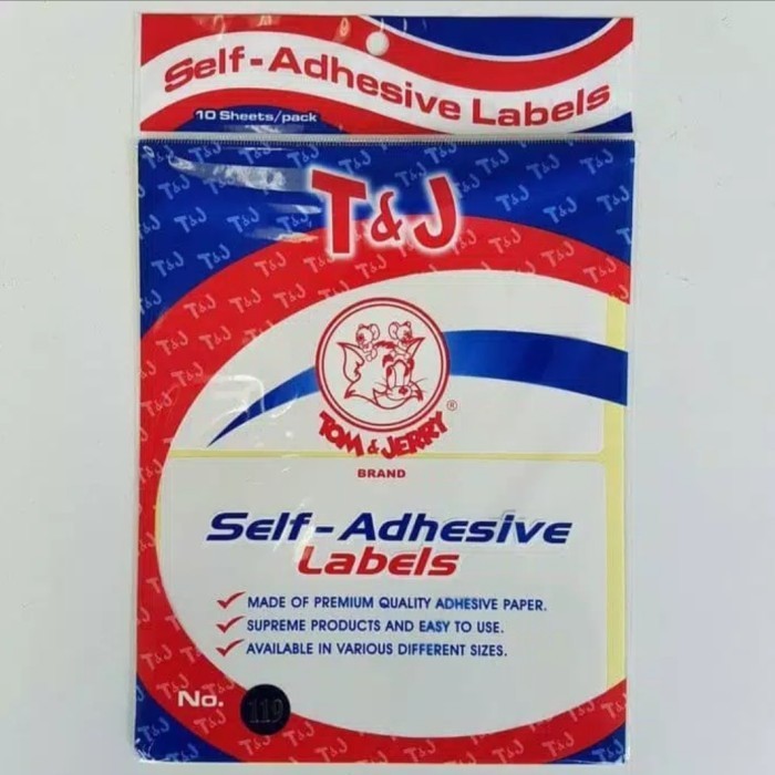 

Label Putih Tom & Jerry No 119 (1 pak / 25 pcs)