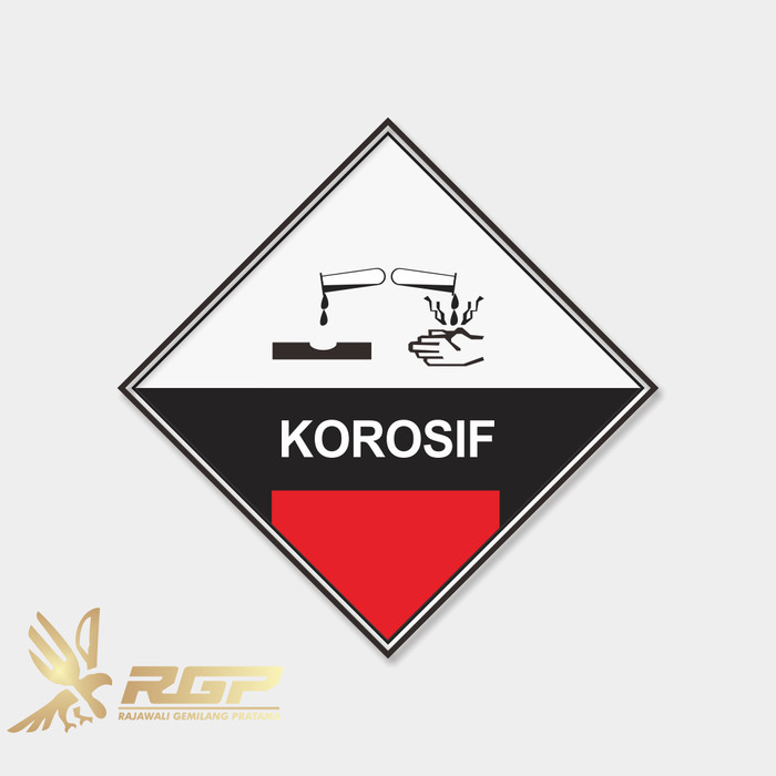 

Rambu Limbah B3 Korosif Uk.40x40cm