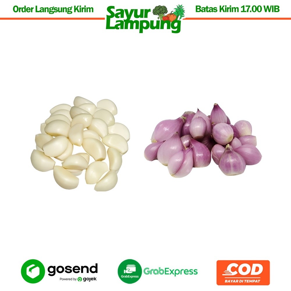 

Bawang Kupas Campur 250 Gr - Sayur Lampung