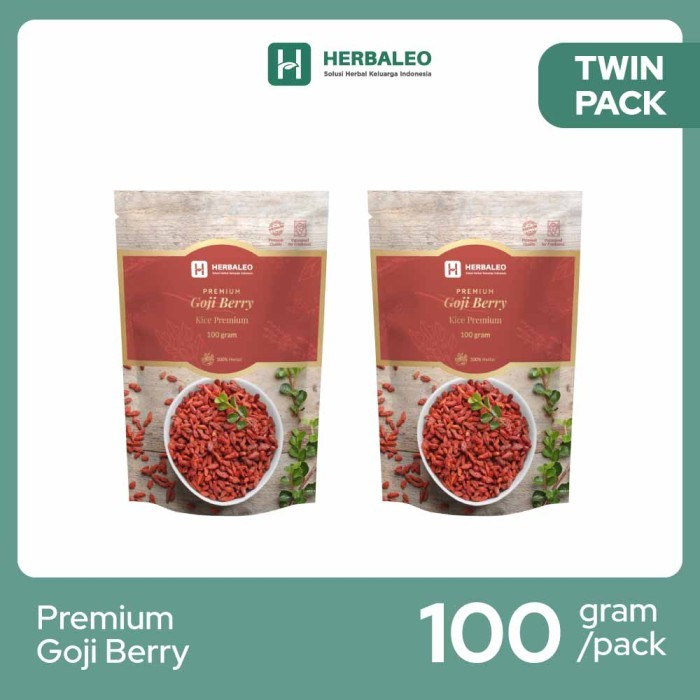 

Twinpack- Herbaleo Premium Goji Berry 100 gram ( Kice Premium )