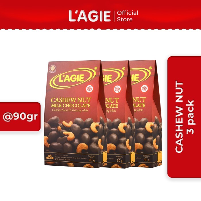 

BUY 2 GET 1 FREE Lagie Coklat Kacang Mete Cashew Nut 90gr