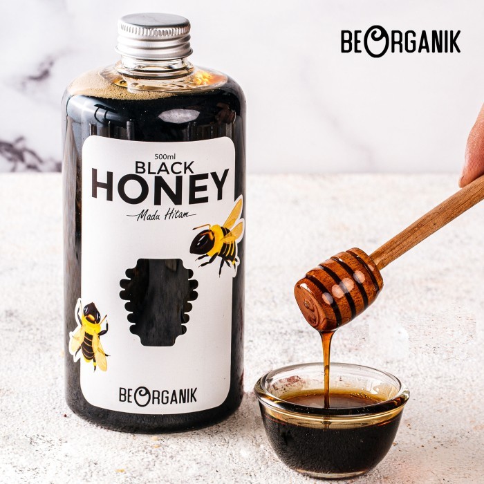 

Madu Hitam Pahit Beorganik 500ml (730gr) - Black Honey Asli 100%