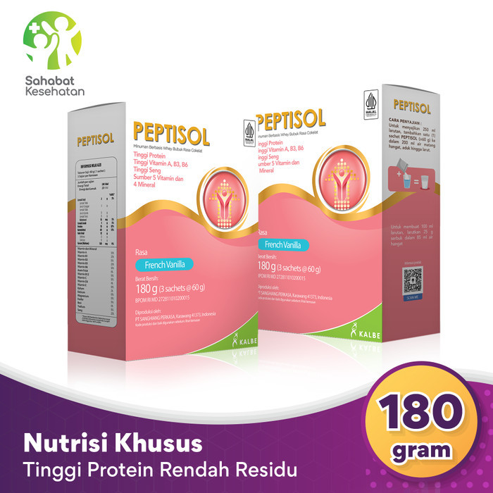 

Bundle 2 Box Peptisol - Nutrisi Tinggi Protein Rendah Residu