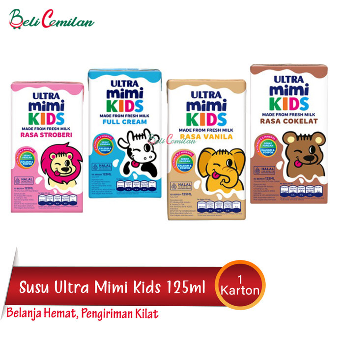 

Susu Ultra Mimi Kids 125ml - Susu Uht Paket 1 Karton isi 40 pcs