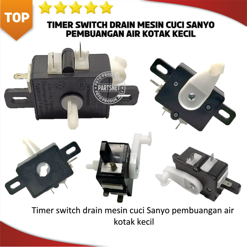 Timer switch drain mesin cuci Sanyo pembuangan air kotak kecil