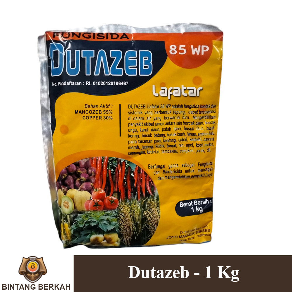 Fungisida Kontak dan Sistemik Fungisida Dutazeb 1 Kg Bintang