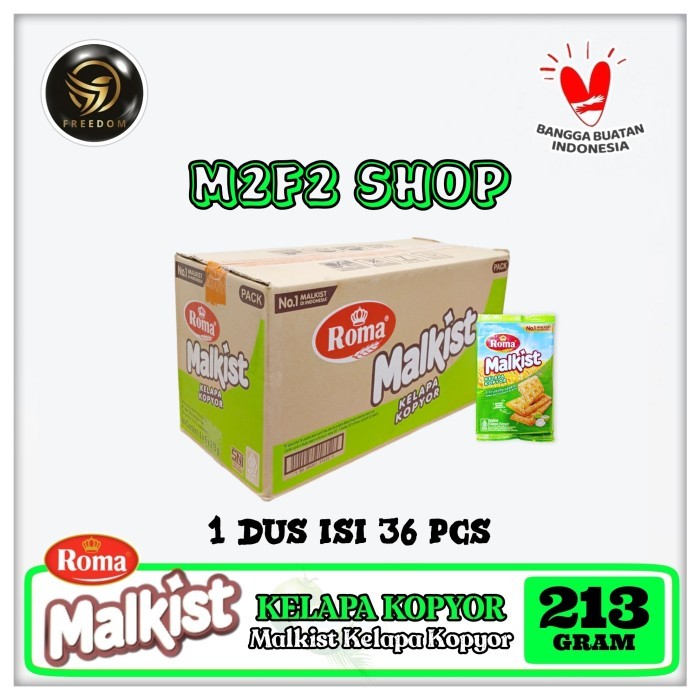 

Roma Biskuit Malkist Kelapa Kopyor - 200 gr (Harga Karton)