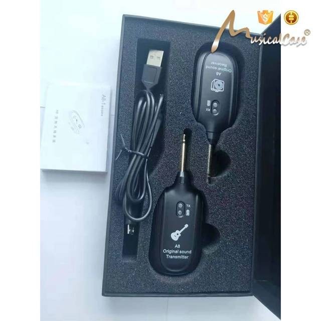 Wireless Guitar System A8/Transmiter Pickup Gitar Biola Dll A8 Premium Produk