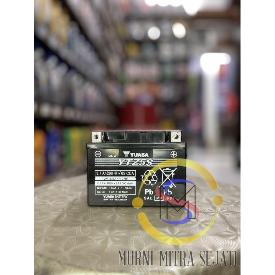 Yuasa Aki Motor YTZ5-S YTZ5S YTZ-5S Kering MF Beat Vario 110 Mio Supra