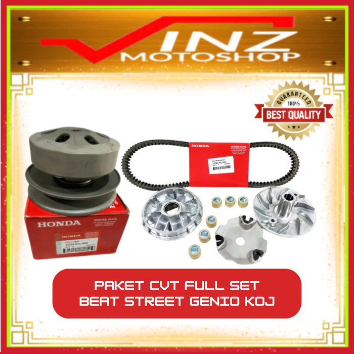 PAKET CVT KOMPLIT LENGKAP FULL SET MOTOR BEAT STREET NEW GENIO