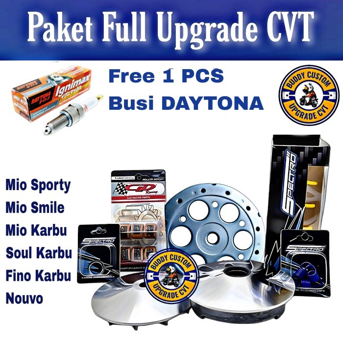 Paket FULL Upgrade CVT Mio Smile Mio karbu Mio Soul - Paket CVT Full upgrade Mio Smile karbu Mio