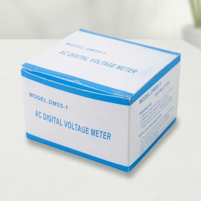 Pengukur Voltase Digital Lcd Colokan Ac Pln Panel Tester Volt Meter 55