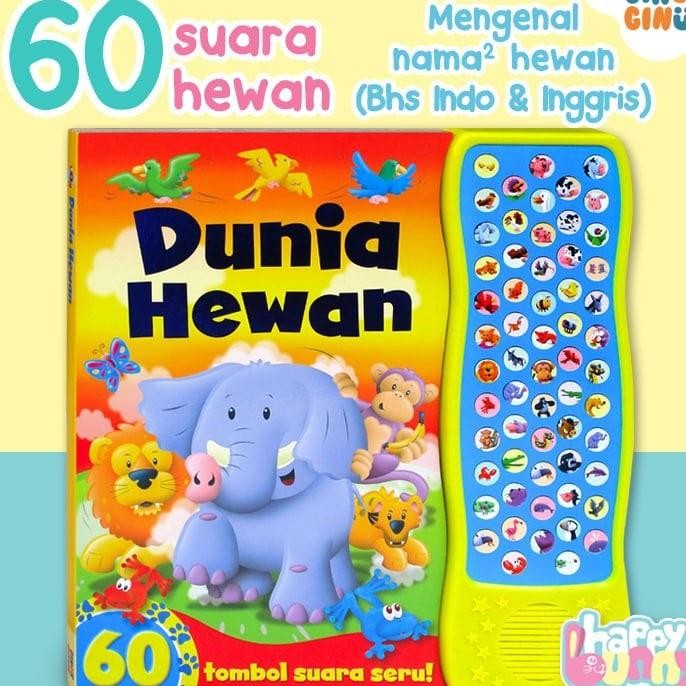 Dunia Sound Book 60 Suara & Genalan Nama 2 Bahasa (Bhs Indonesia & Inggris)