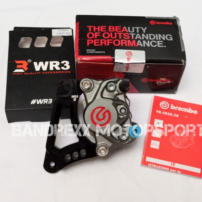 Kaliper Brembo 2 P Original+Braket Disc 260Mm Vario 150-Vario 125 Termurah
