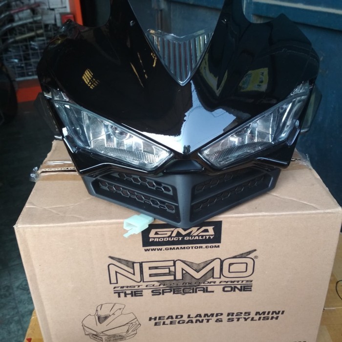 Kedok/Headlamp/Reflektor Model R25 Mini Universal Semua Motor Termurah