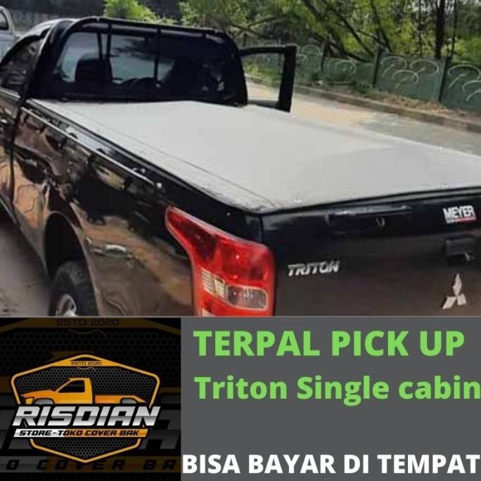 Cover bak Terpal Penutup Bak Triton Single Cabin Mitsubishi Triton 2112
