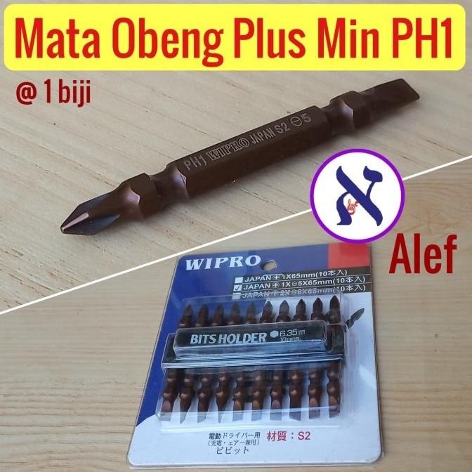 mata obeng plus min ph1 wipro bor screw angin minus ph 1