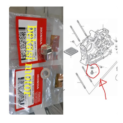 baut tap oli honda CBR 150 verza CB 150 new megapro CRF 150 original