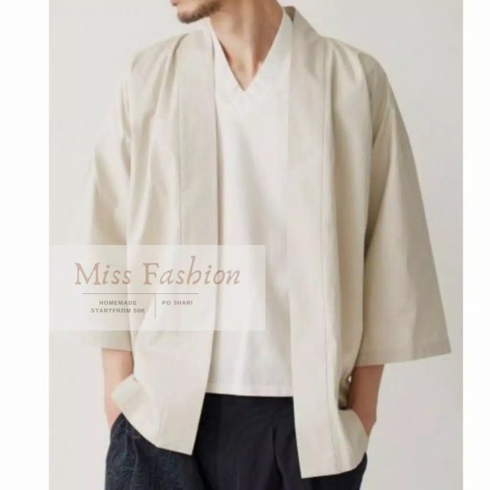 [CASH ON DELIVERY] KIMONO PRIA CREAM FIT TO XL | OUTER PRIA FIT TO XL| JAS KIMONO PRIA U9V41