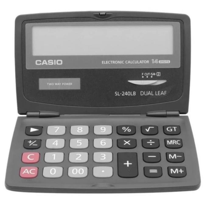 

TERMURAH - CASIO SL-240LB Kalkulator Saku 14 Digit / Calculator Pocket SL 240 LB