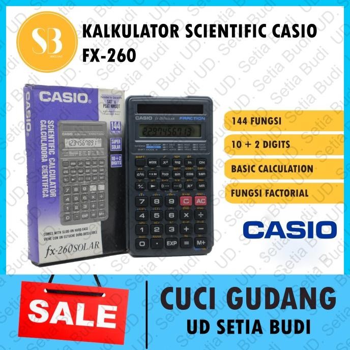 

BEBAS ONGKIR - Kalkulator Scientific CASIO FX-260 Solar II