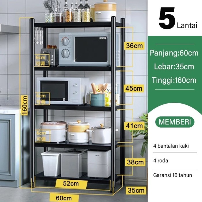 Rak Microwave Susun Rak Dapur Rak Minimalis Rak Oven Microwave