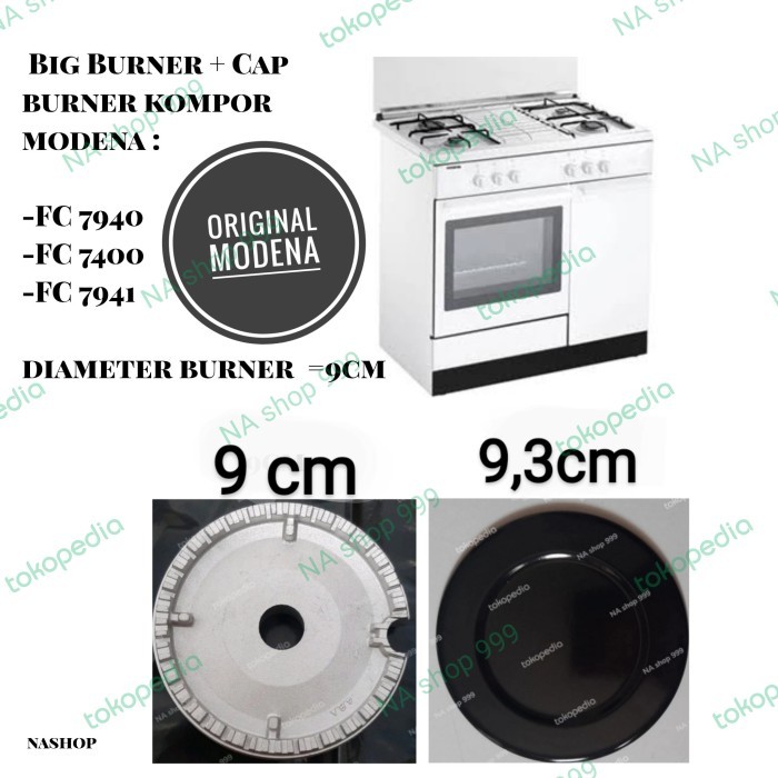 Big Burner Kompor Free Standing Modena Fc 7940/Fc 7400