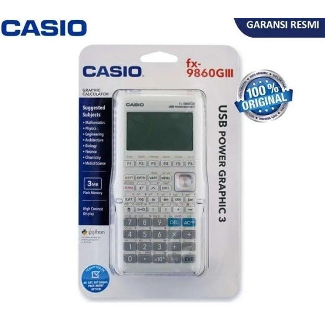 

BEBAS ONGKIR - kalkulator scientific casio fx 9860 fx9850 GIII kalkulator grafik