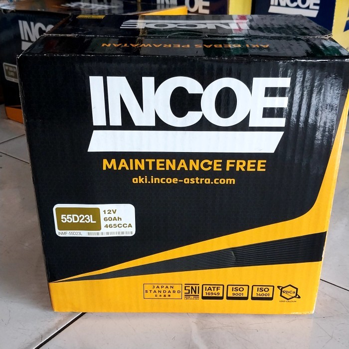 Aki Kering Incoe Maintenance Free 55D23L