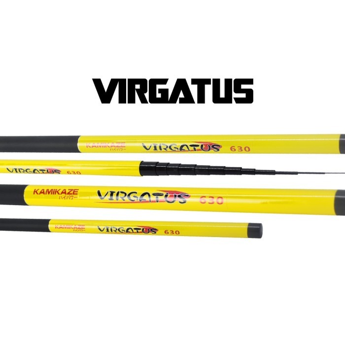 KAMIKAZE Joran Tegek VIRGATUS 240CM - 720CM Carbon Ruas pendek