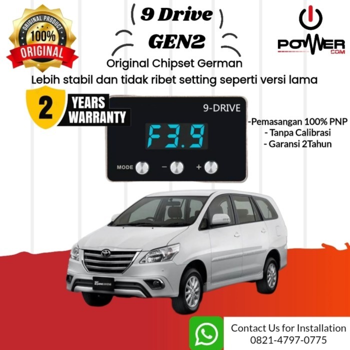 9 Drive Throttle Controller Toyota Innova 2004-2015 Remap 9Drive