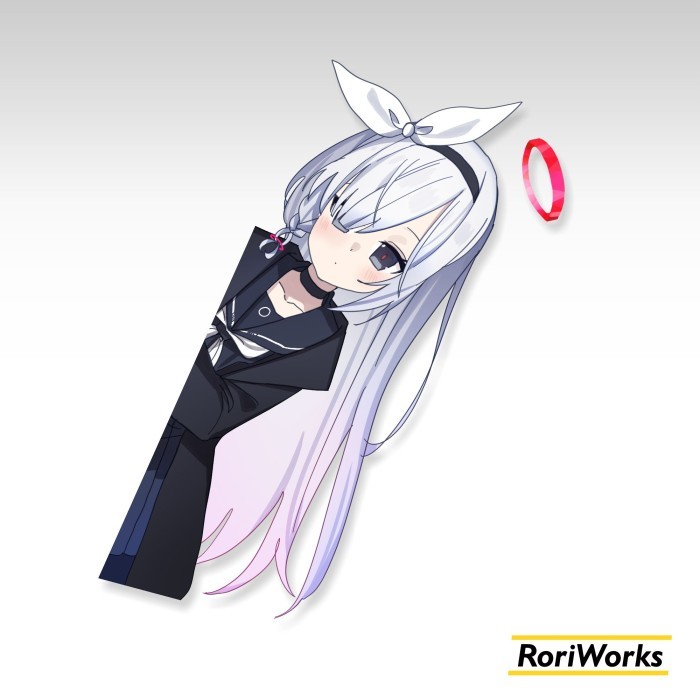 STIKER ANIME INTIP - PLANA [BLUE ARCHIVE]