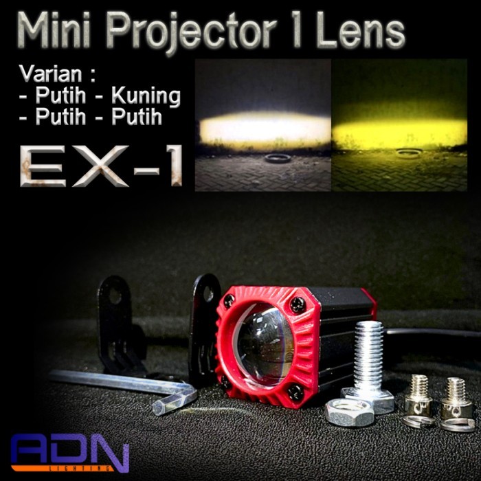 EX1 LED MINI PROJIE 1 MATA MINI LASER MICRO PROJIE 1 LENS SQL CREE