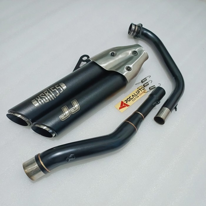 Knalpot Xsr155 Yamaha Xsr 155 Custom Dobel Silencer