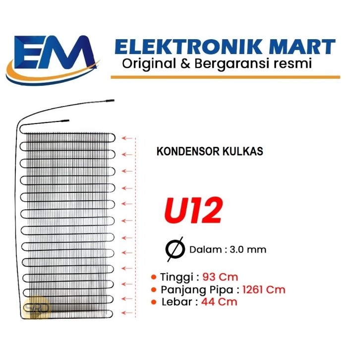 KONDENSOR KULKAS U12