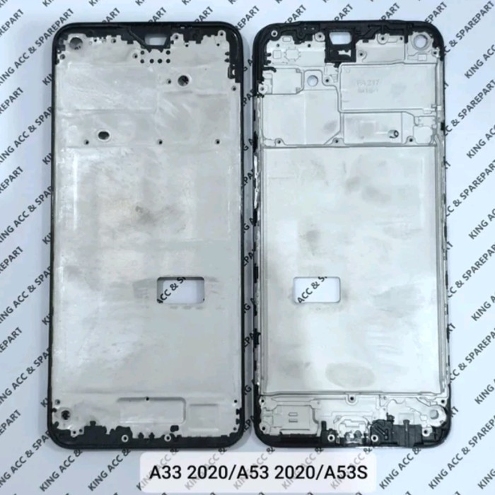 FRAME DUDUKAN LCD TULANG TENGAH OPPO A53 2020 / A53S / A33 2020 ORIGINAL