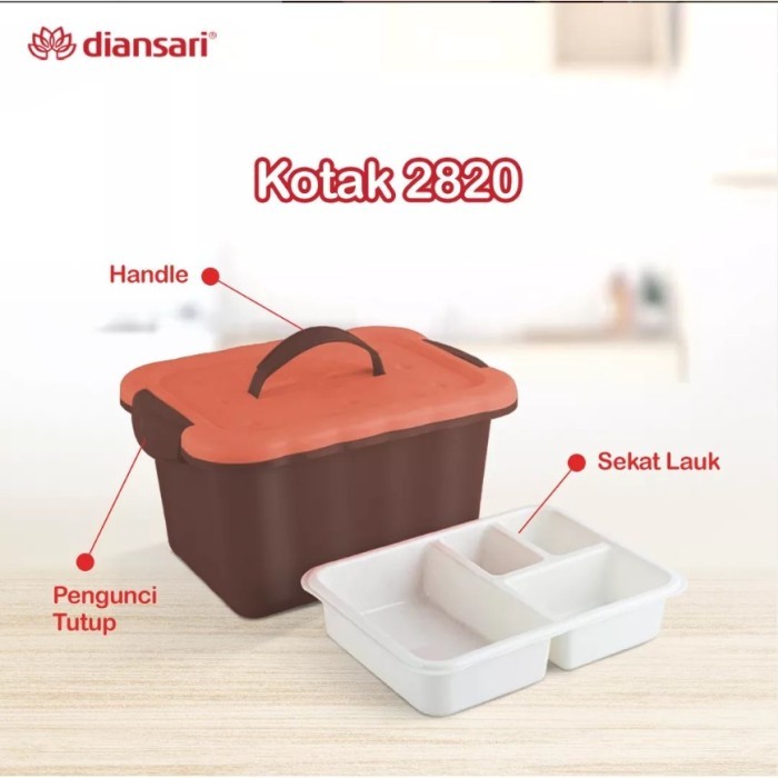 TERLENGKAP Wadah Serbaguna 2820 Coklat / Wadah Berkatan / Souvenir Ultah