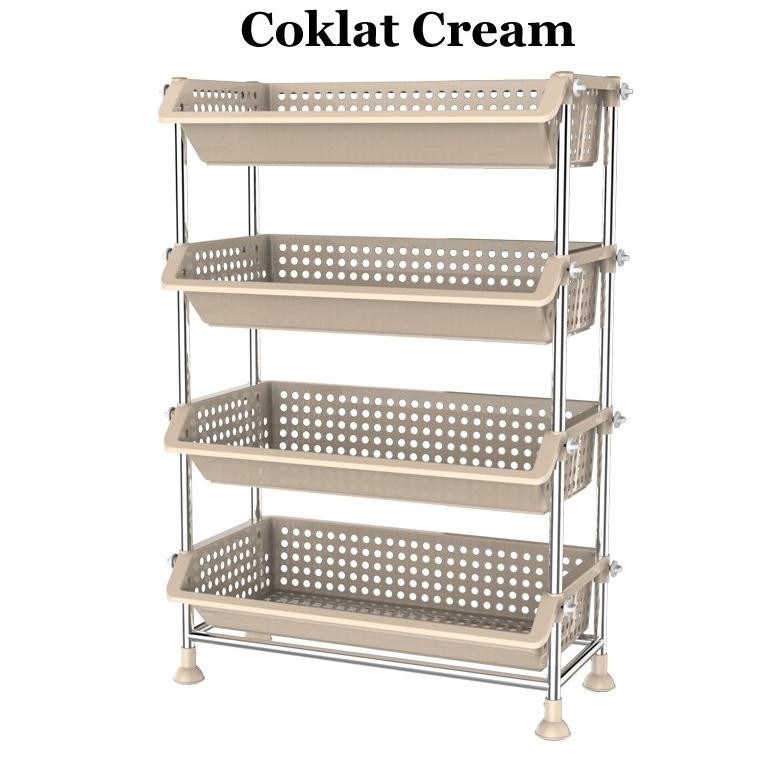 RAK JUMBO VALENTINO KERANJANG PLASTIK RAK SALON NAIBA PREMIUM RAK SERBAGUNA RAK JAJANAN